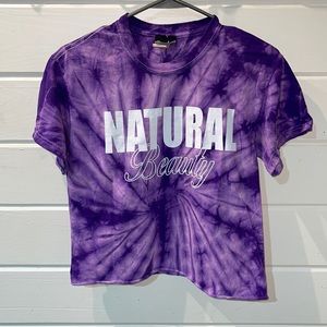 “Natural Beauty” Tie Dye Cropped Tee